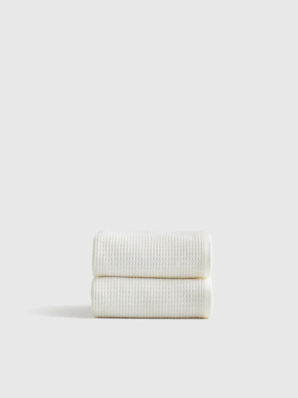 NWOT Quince Set of 2 Turkish Cotton Ivory Waffle and Terry Hand Towels!